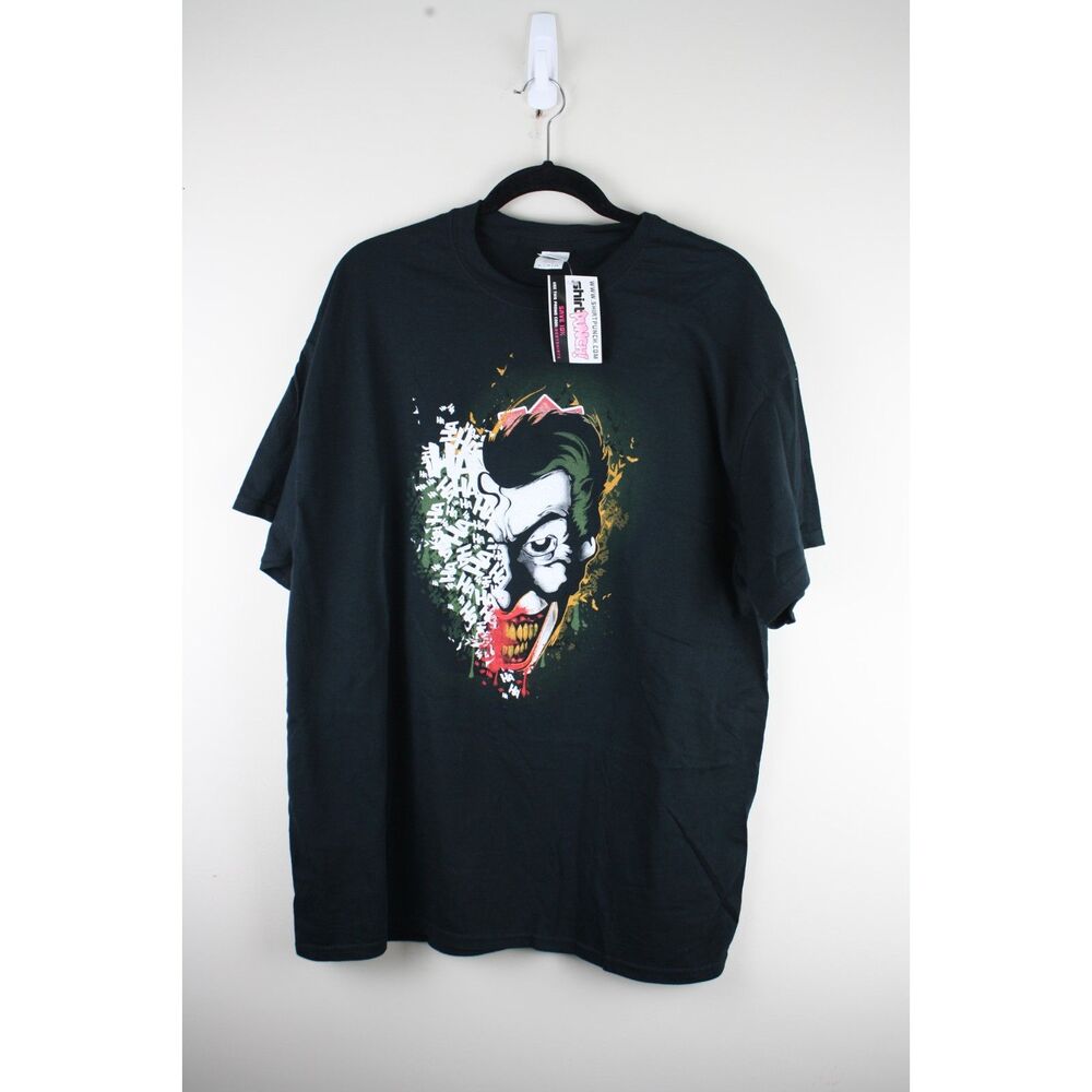 ShirtPunch Joker Ha Ha Graphic T Shirt Black XL NWT Gildan Heavy Cotton